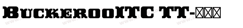 BuckerooITC TT字体转换